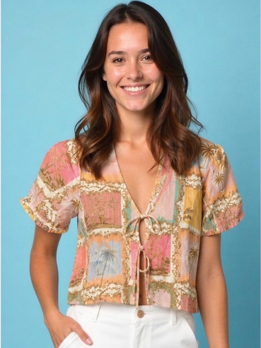 Industry Tie Blouse